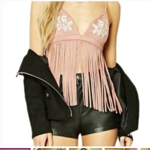 Forever 21 Fringe Bralette size M New With Tags